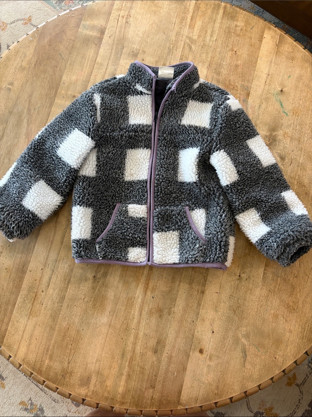Checkered Fleece Jacket